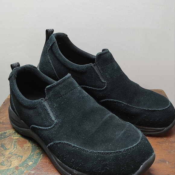 L.L. Bean black suede slip on Men's Shoes Size 10.5 - Picture 2 of 16